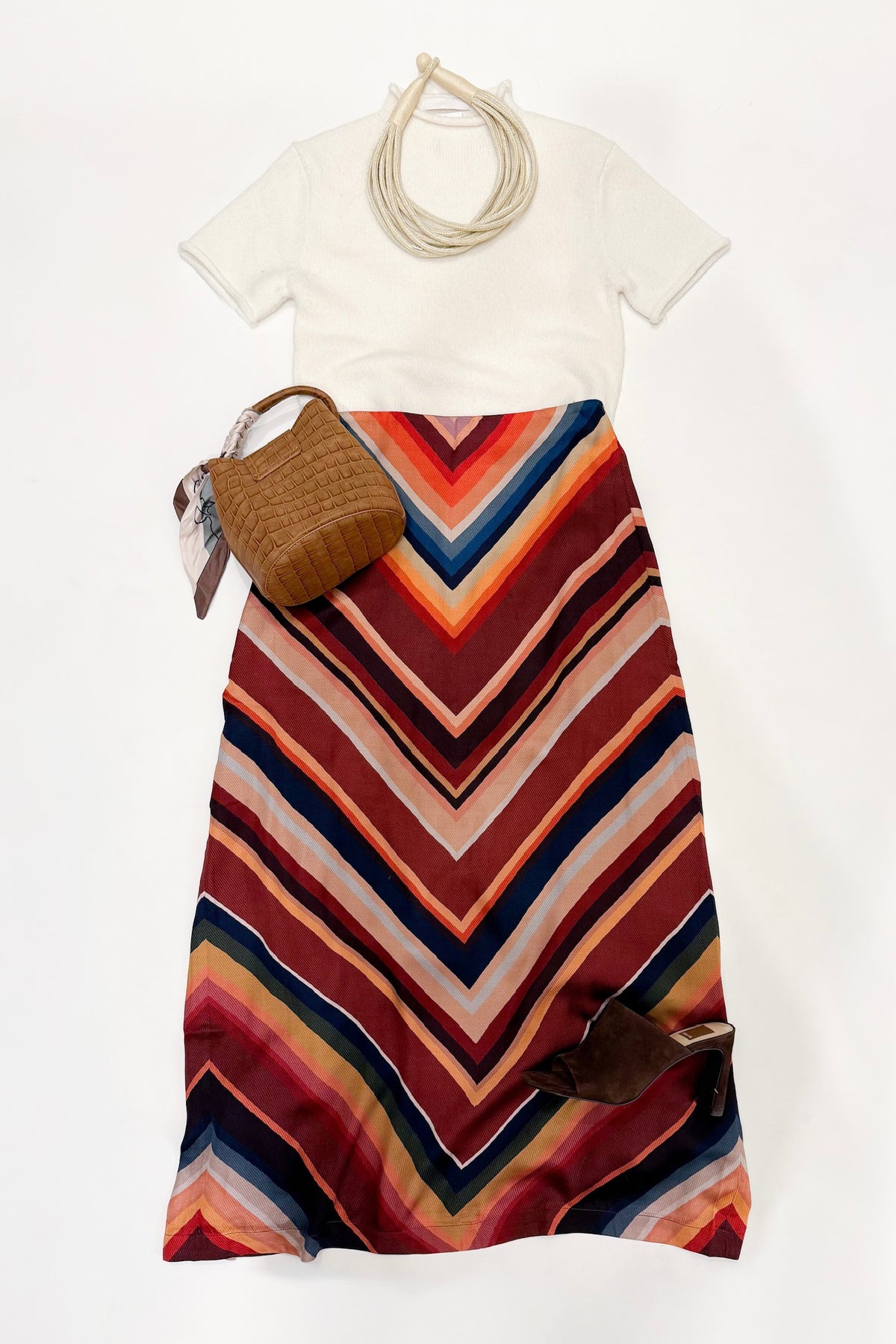 Dillion Skirt Chevron