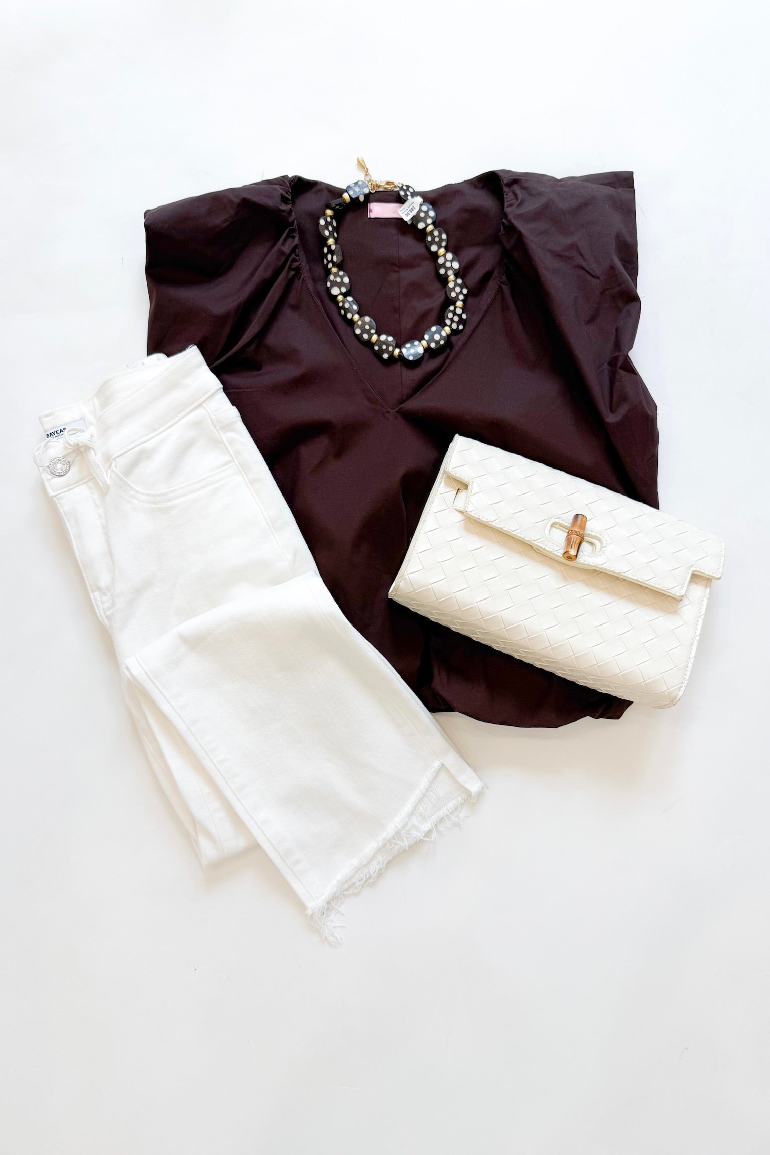 Poplin Bubble Top Chocolate