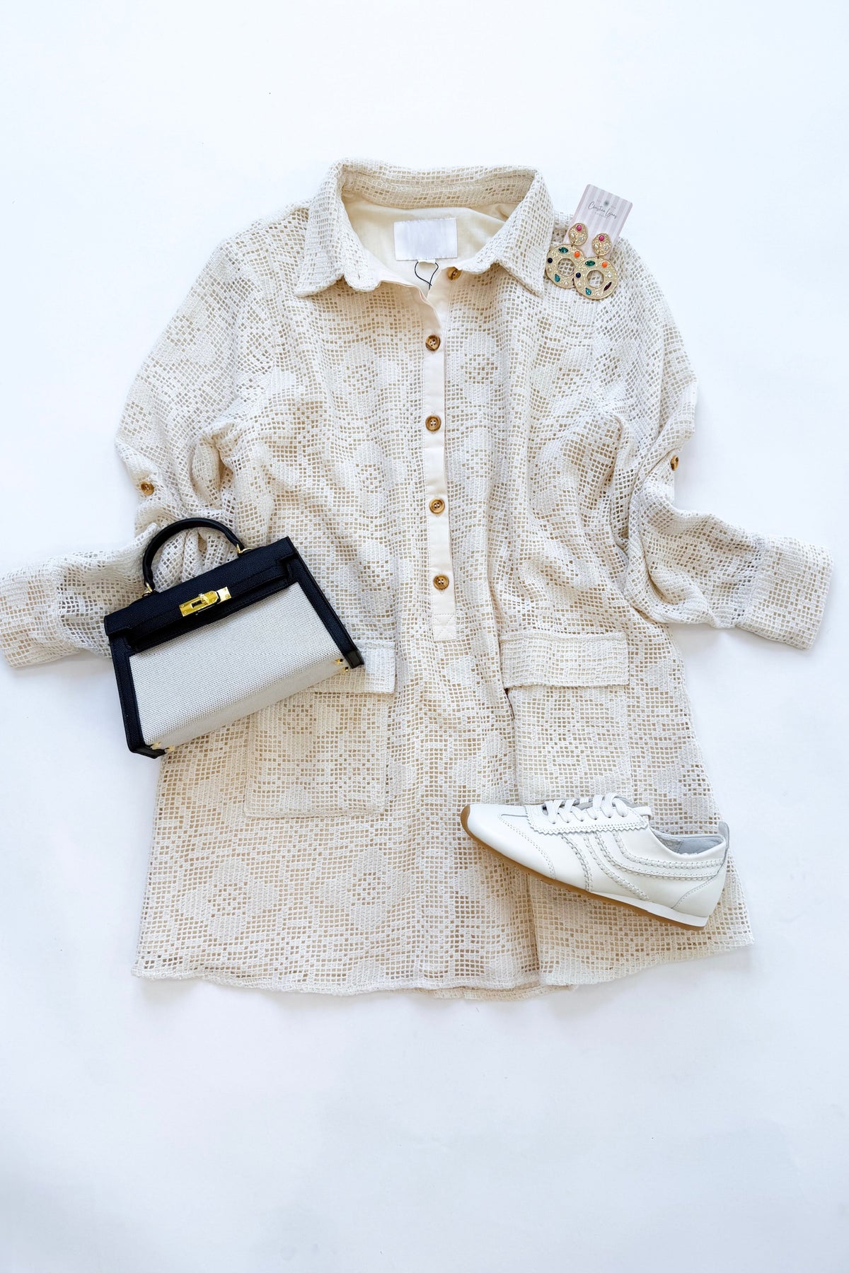 Raya Dress Cream Lace