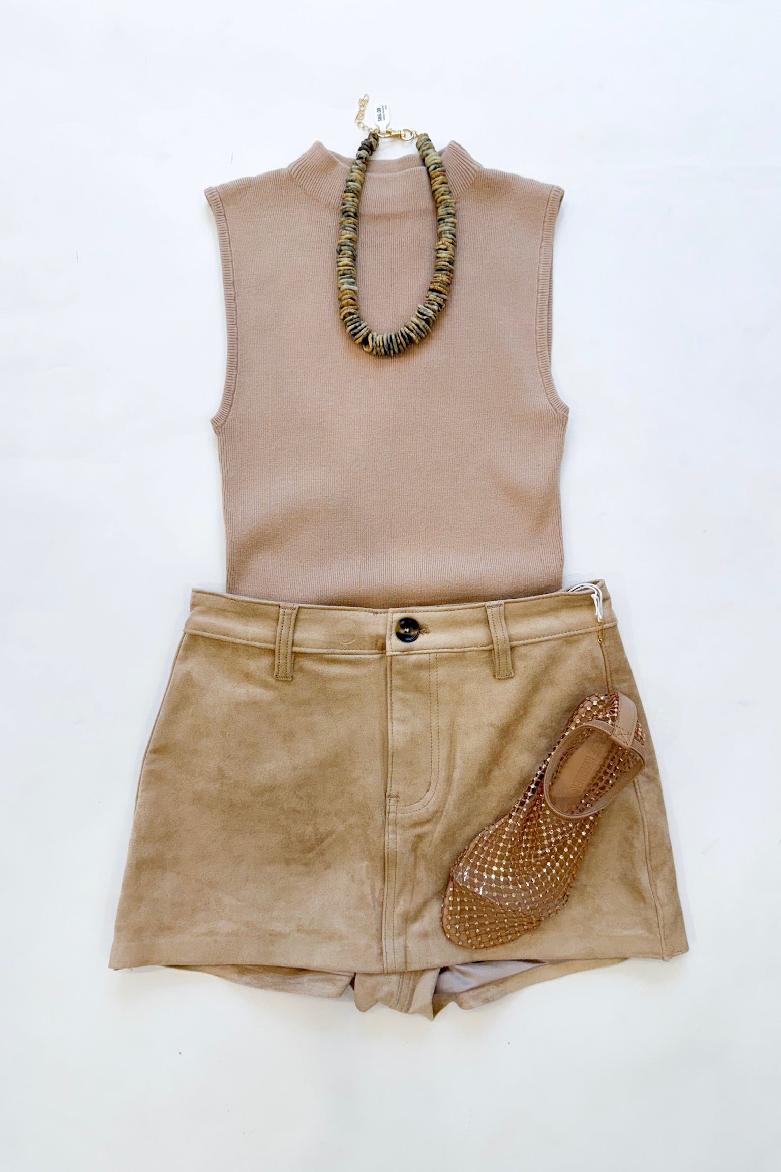 Staple Tank Beige Knit