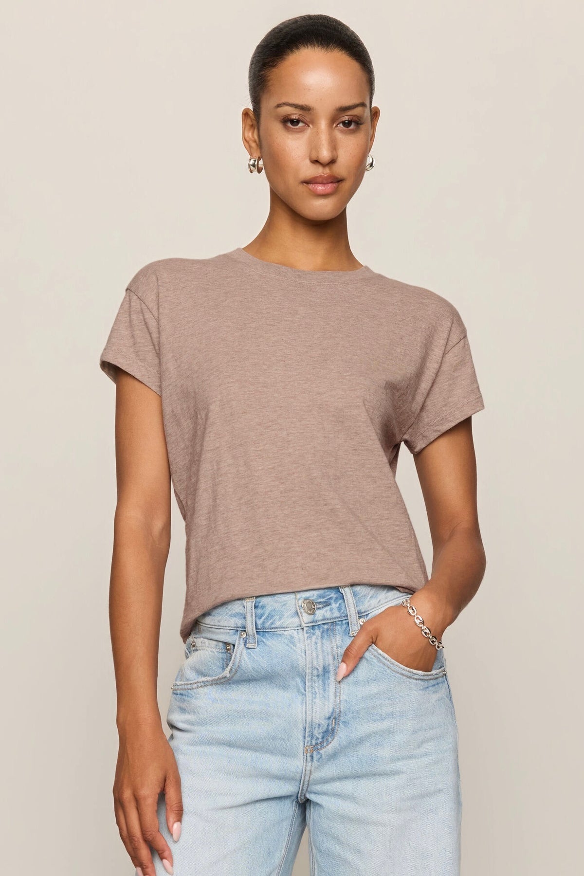 Modern Slub Tee Heather Ash