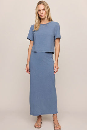 Stellan Jersey Tee Santorini Indigo