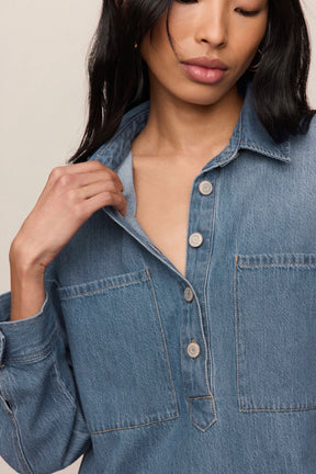 Lucie Denim Shirt Dress