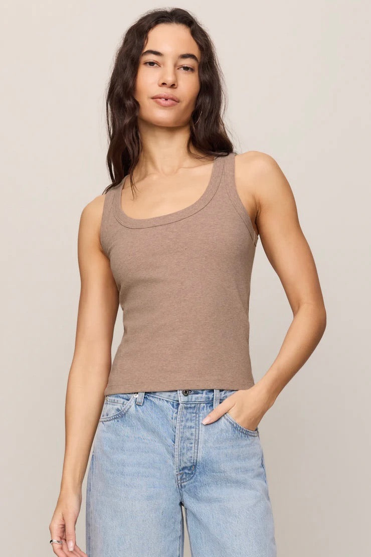 Rowe Scoop Tank Heather Ash