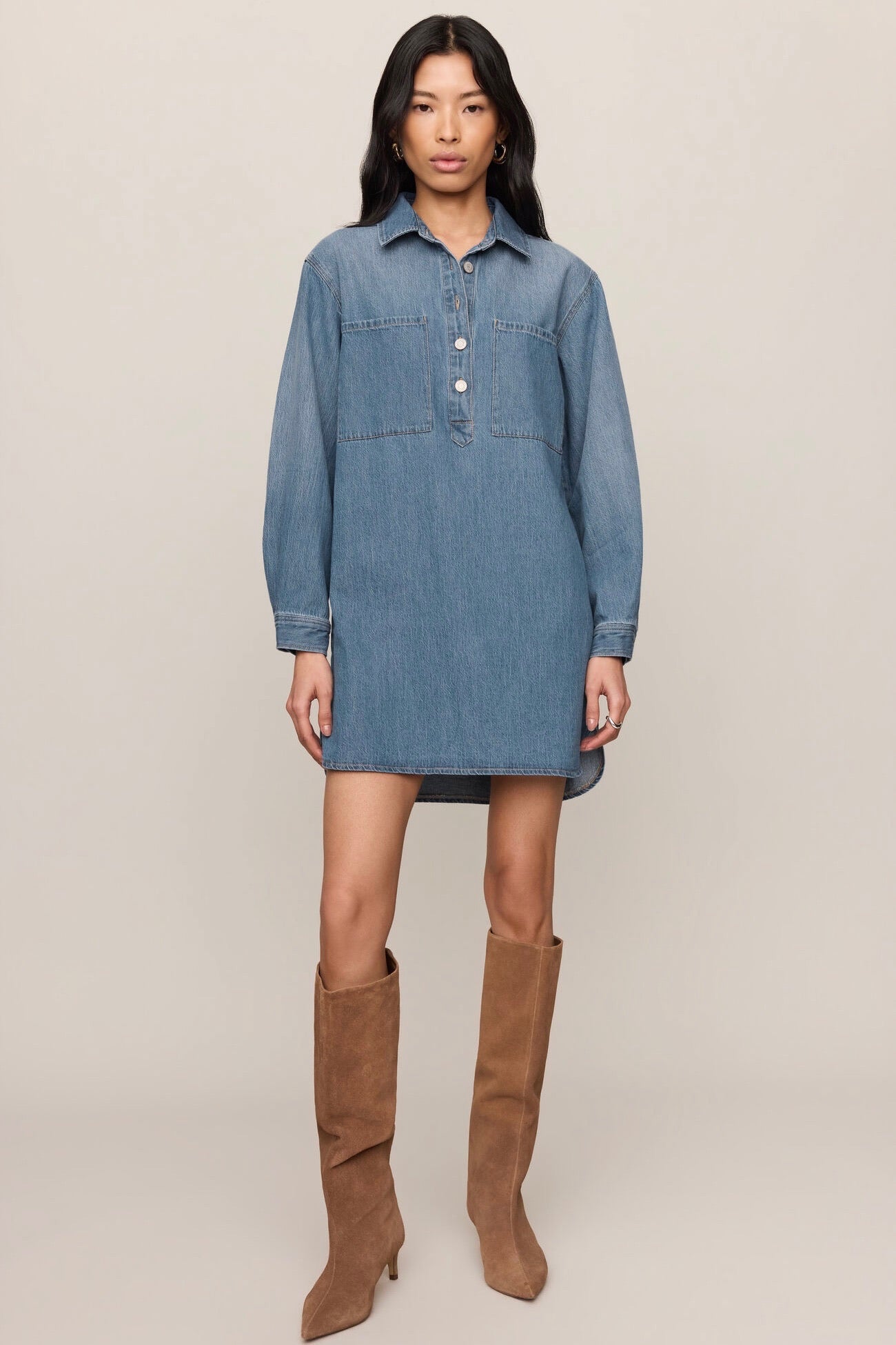 Lucie Denim Shirt Dress