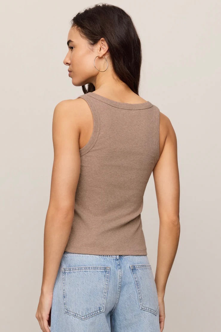 Rowe Scoop Tank Heather Ash