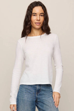 Junie Long Sleeve Tee White