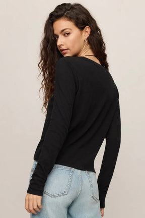 Junie Long Sleeve Tee Black