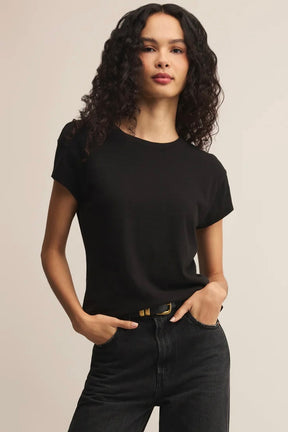 Modern Slub Tee Black