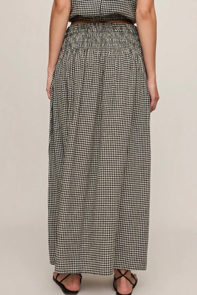 Brooke Gingham Skirt Black