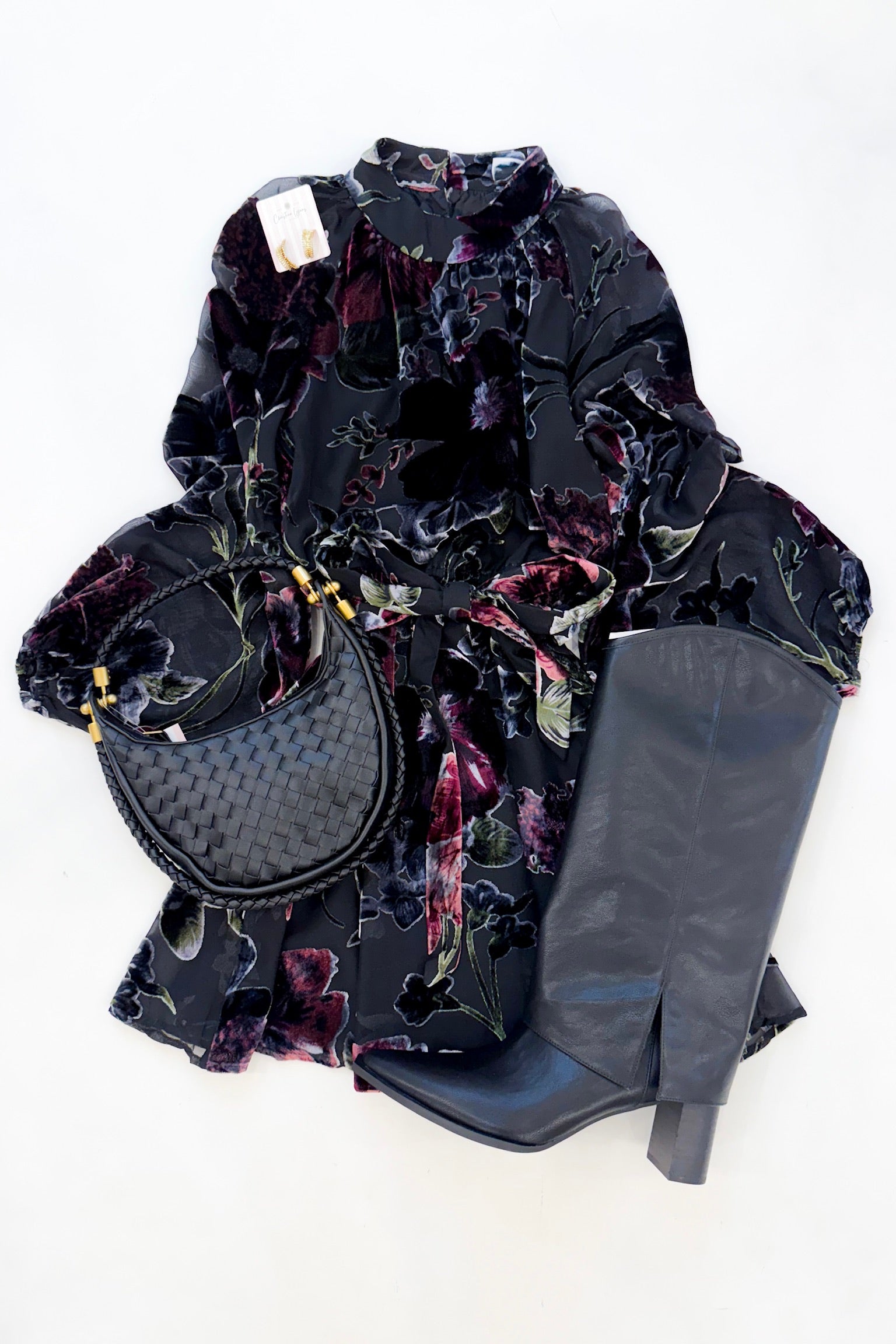 Hannah Dress Black Floral