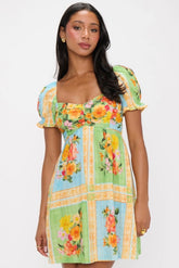 Annabelle Mini Dress Country Bouquet