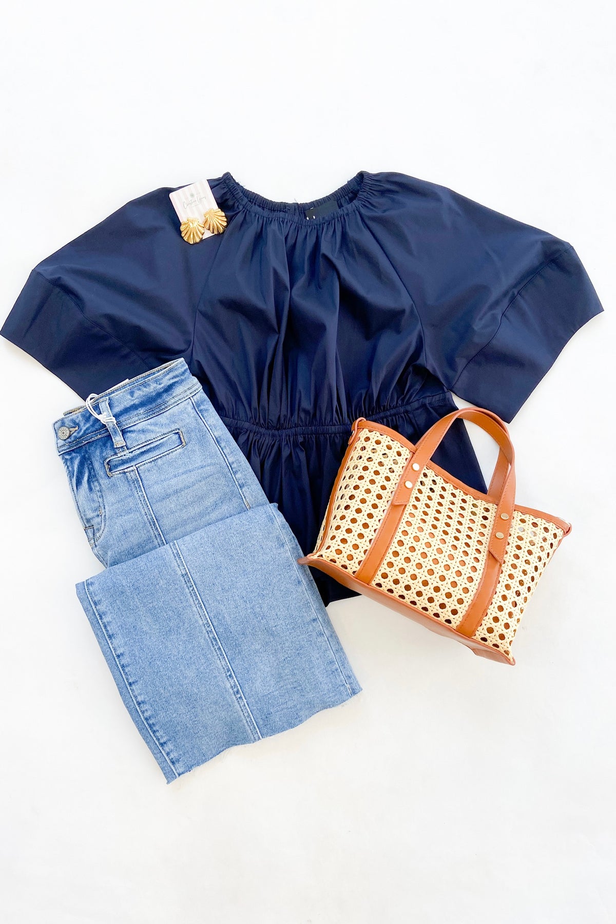 Melody Blouse Navy