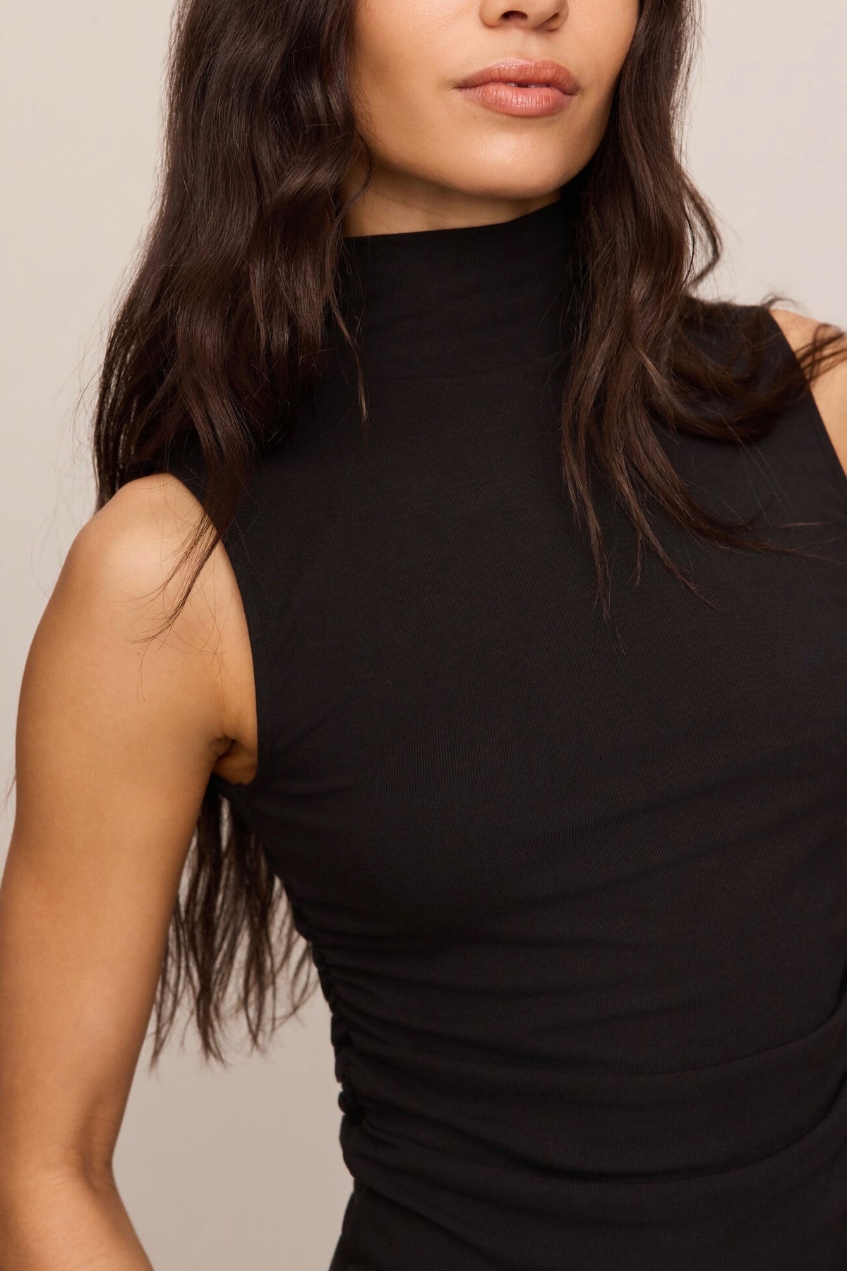 Silva High Neck Tank Black