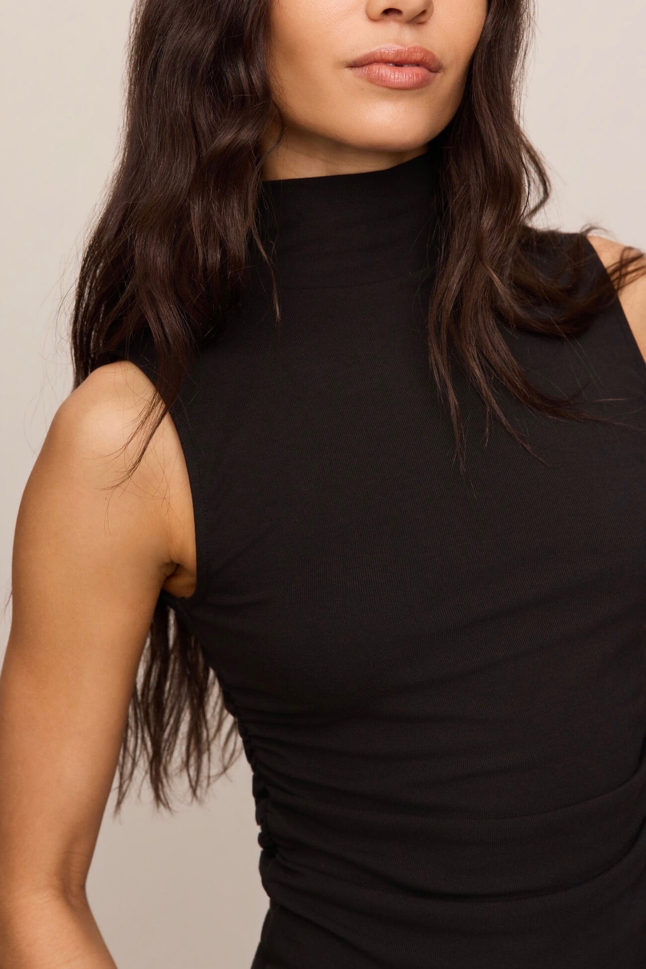 Silva High Neck Tank Black