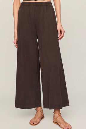 Scout Jersey Crop Flare Pant Dark Chocolate