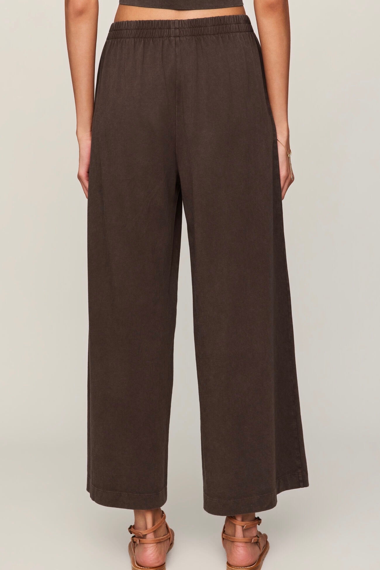 Scout Jersey Crop Flare Pant Dark Chocolate
