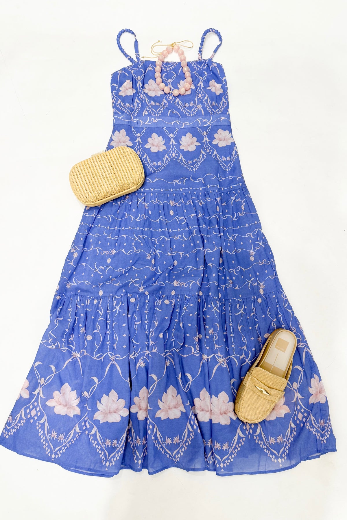 Asher Midi Dress Sea Petal