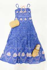 Asher Midi Dress Sea Petal