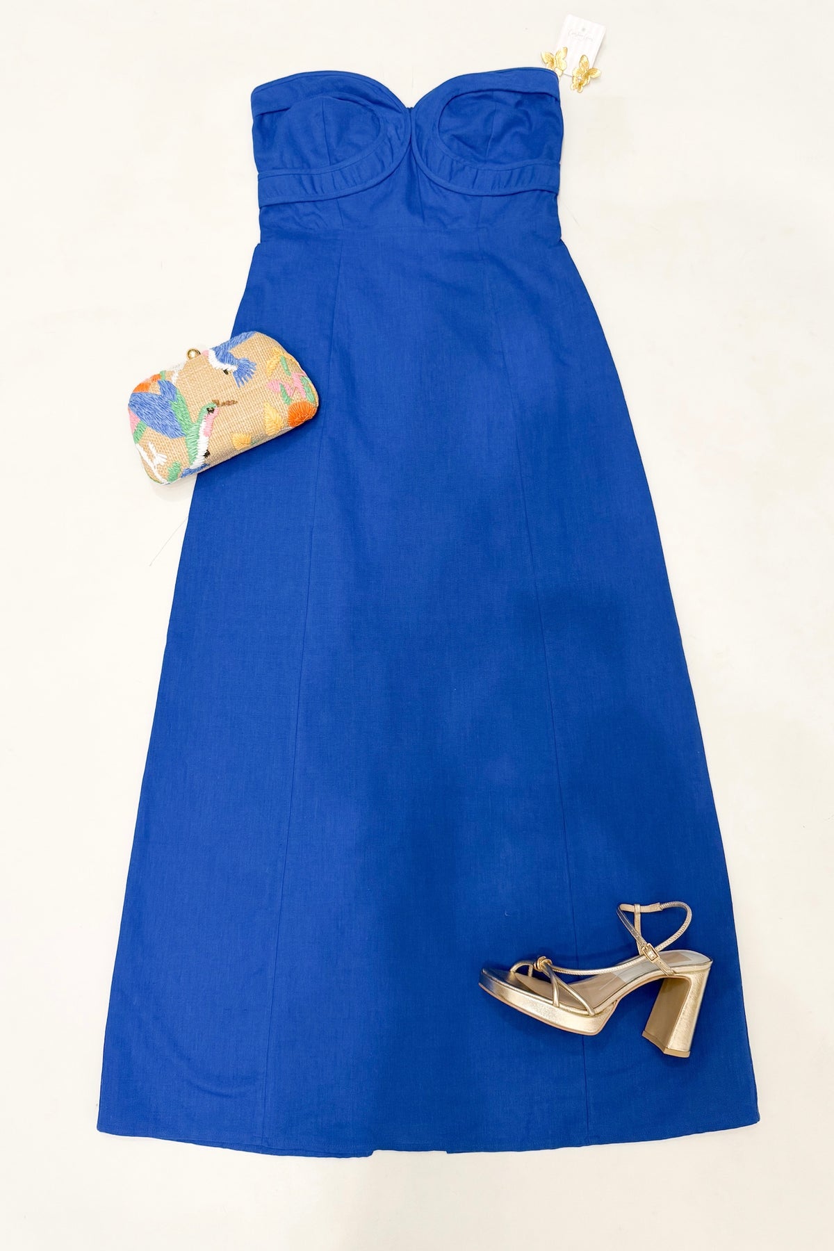 Hayden Midi Dress Royal Blue