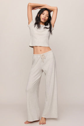Waffle Pant Feather Grey