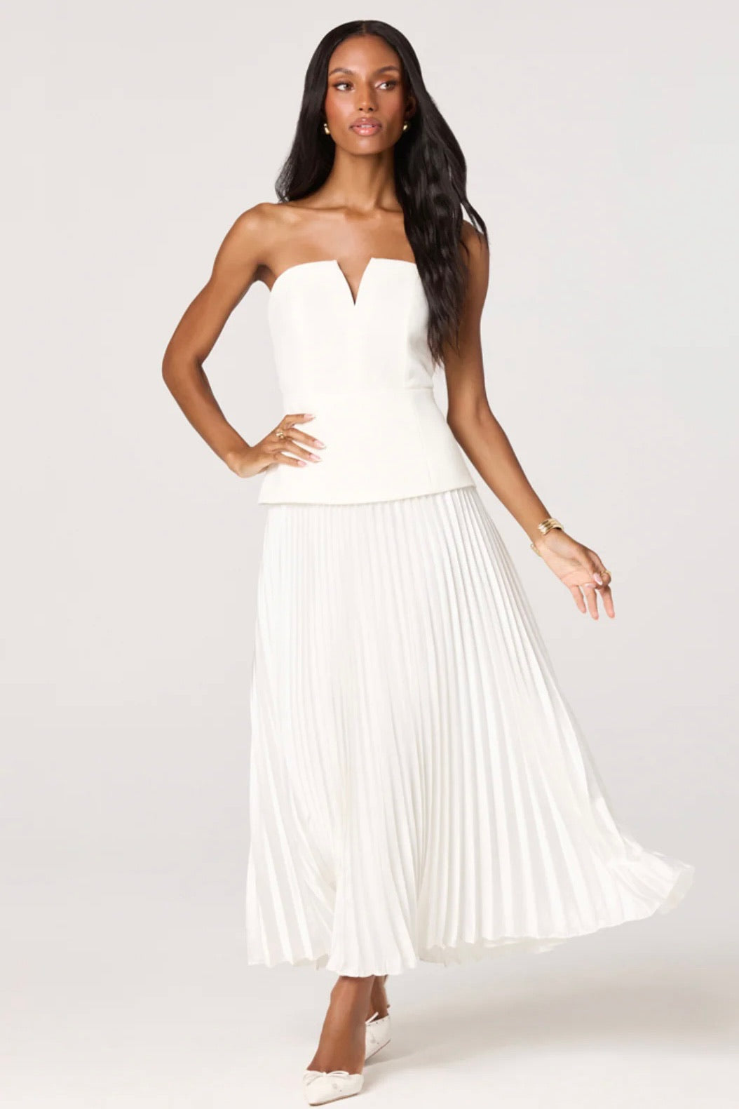 Aryana Dress White
