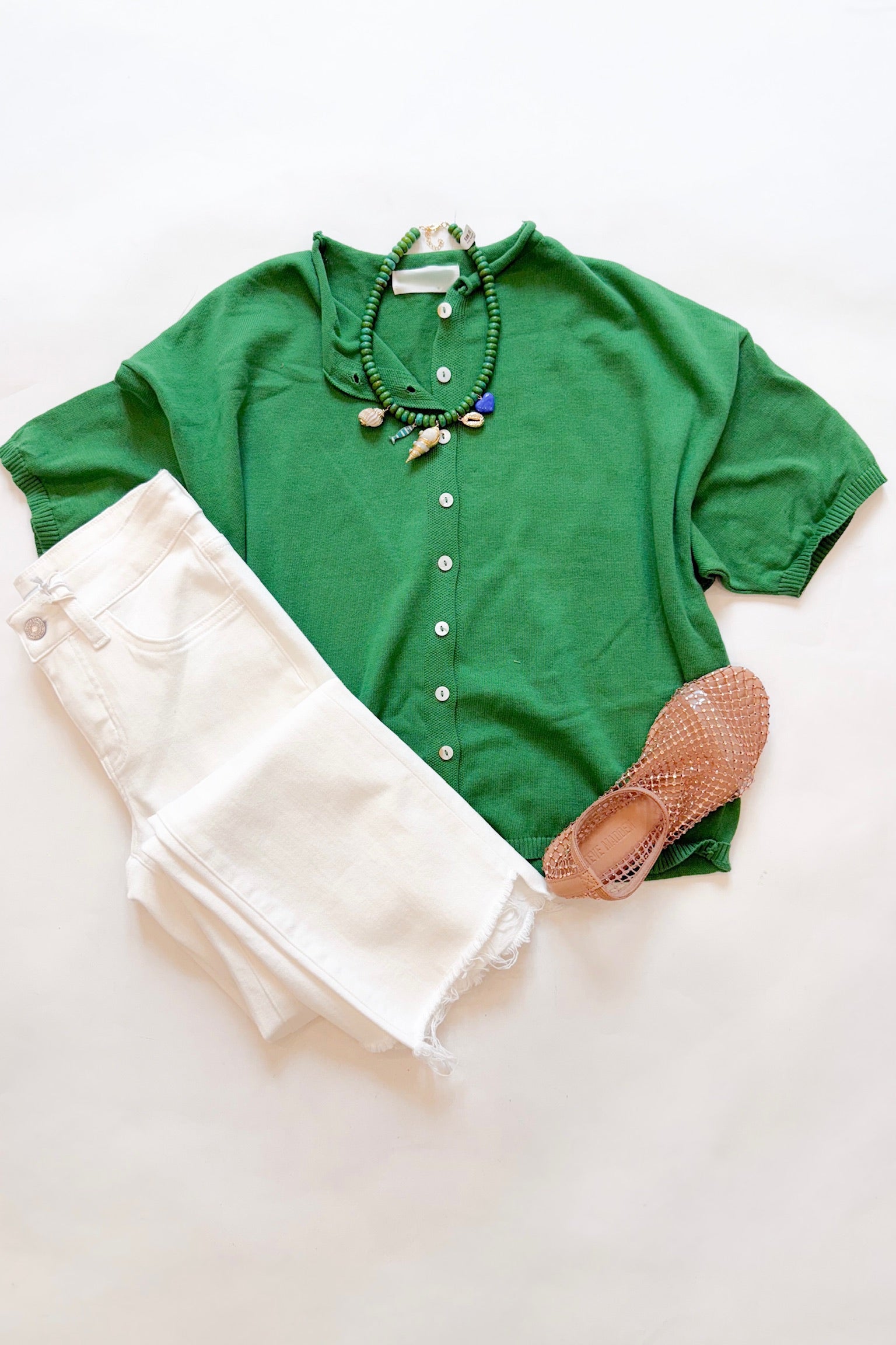 Margaret Sweater Top Green