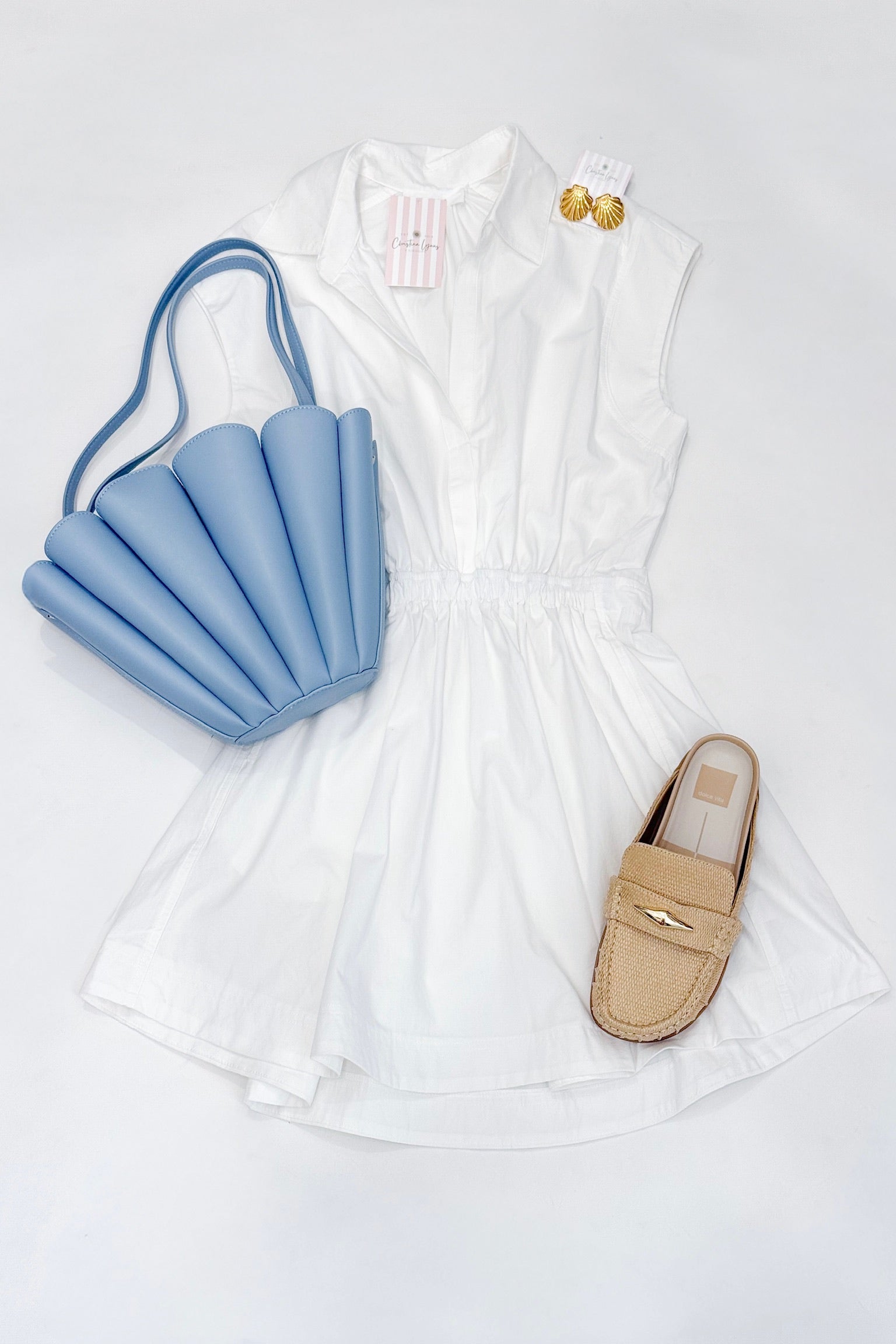 Davis Dress White
