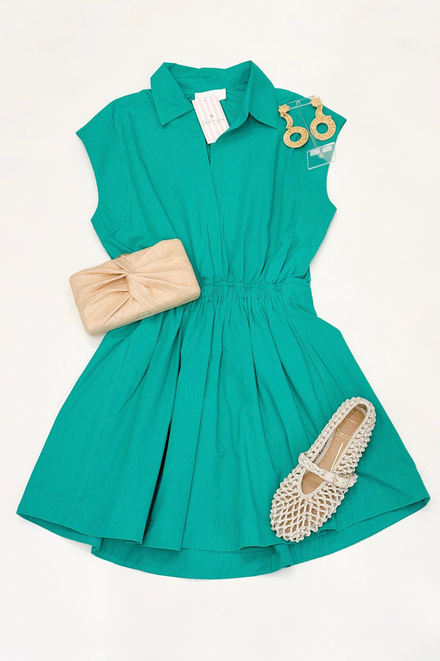 Davis Dress Green