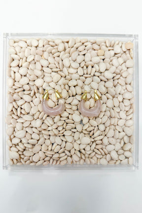Lucite Hoop Earrings