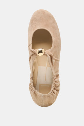 Cornel Suede Flats Camel