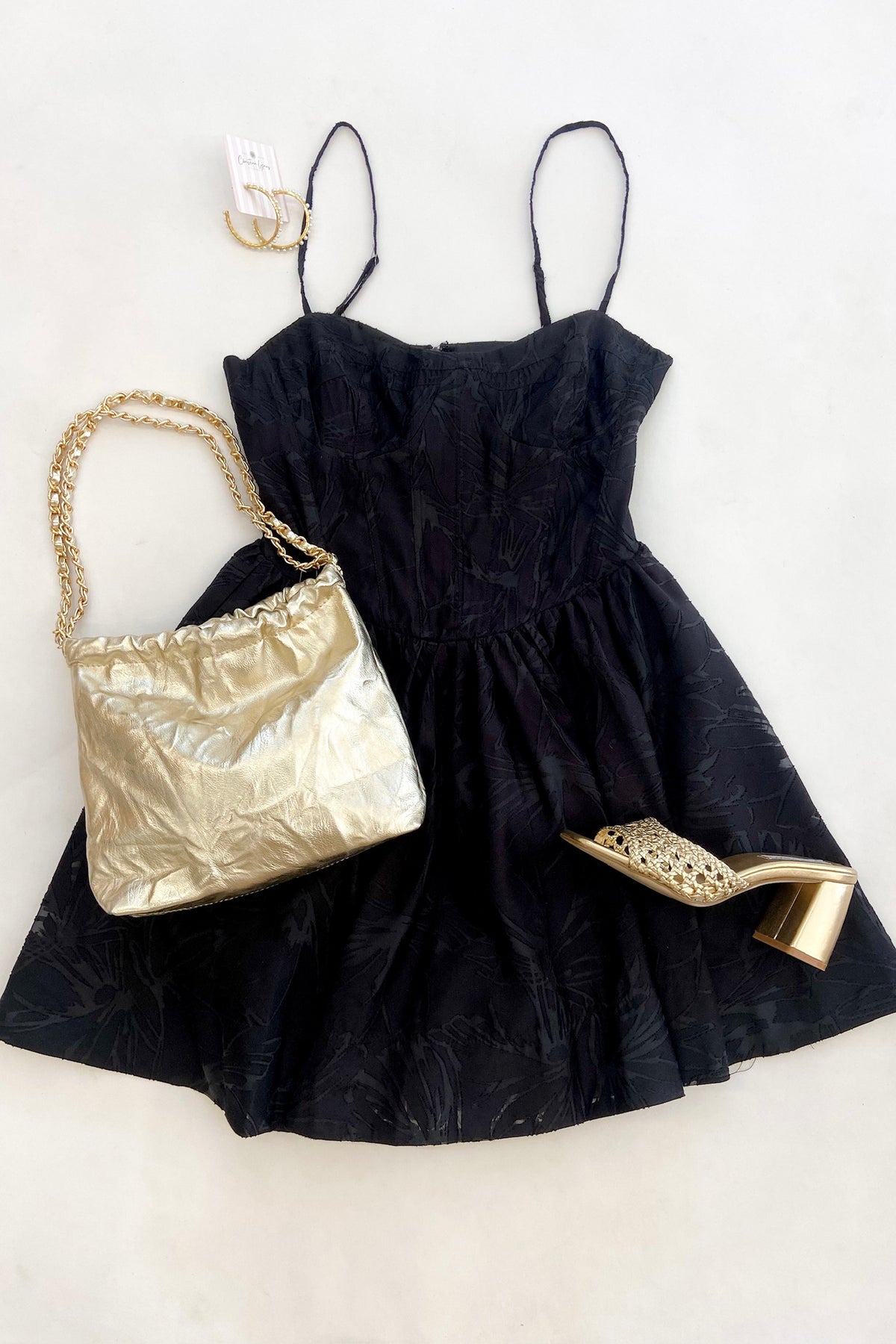 Linelly Dress Black