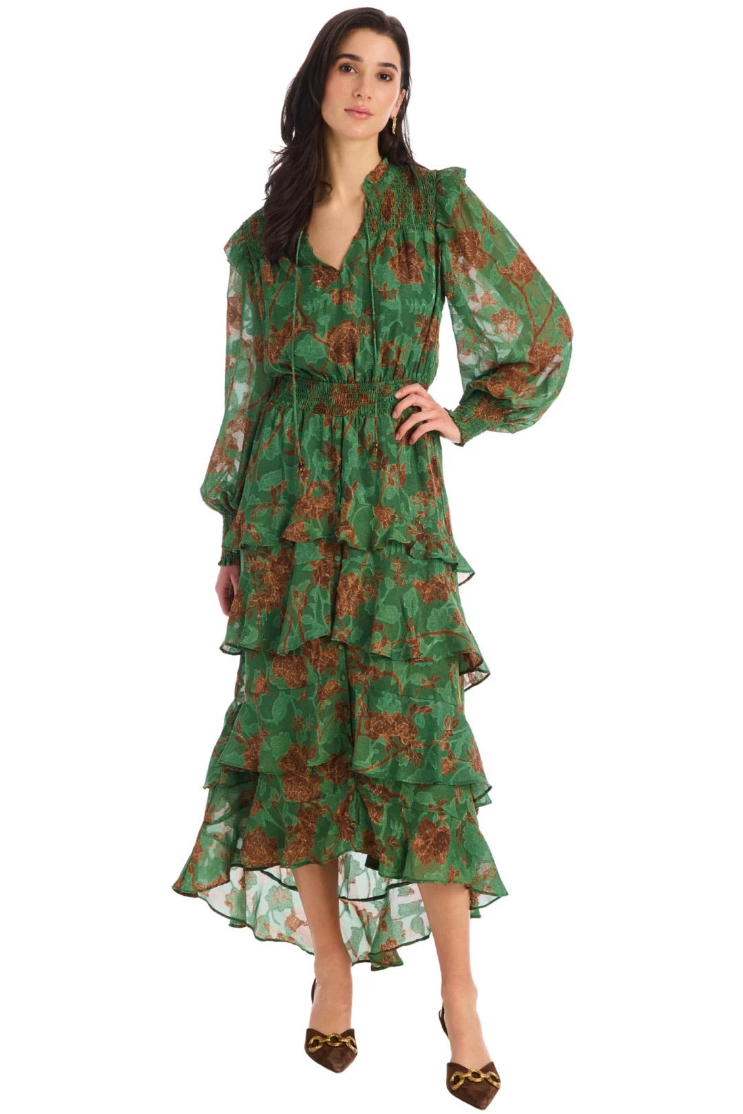 Joleen Dress Forest Florals