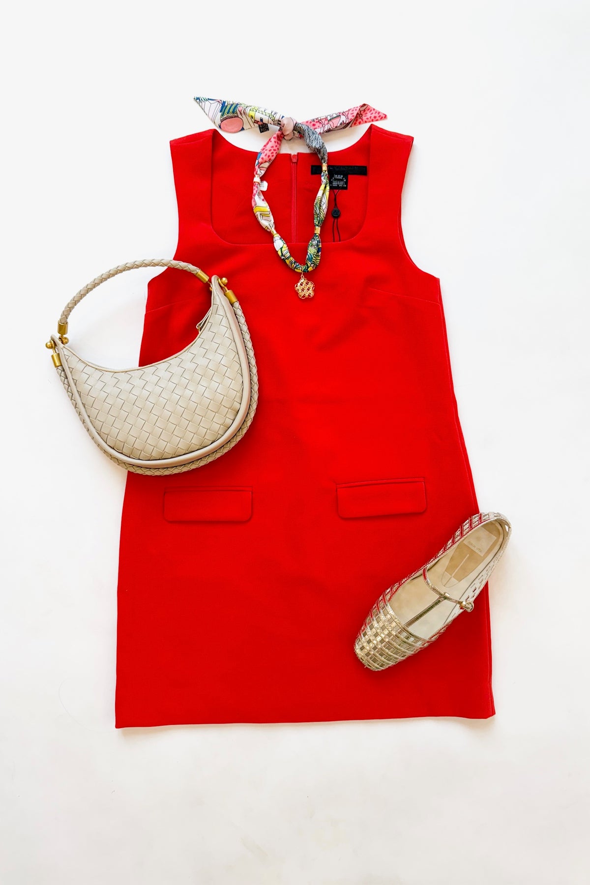 Whisper Square Neck Mini Dress