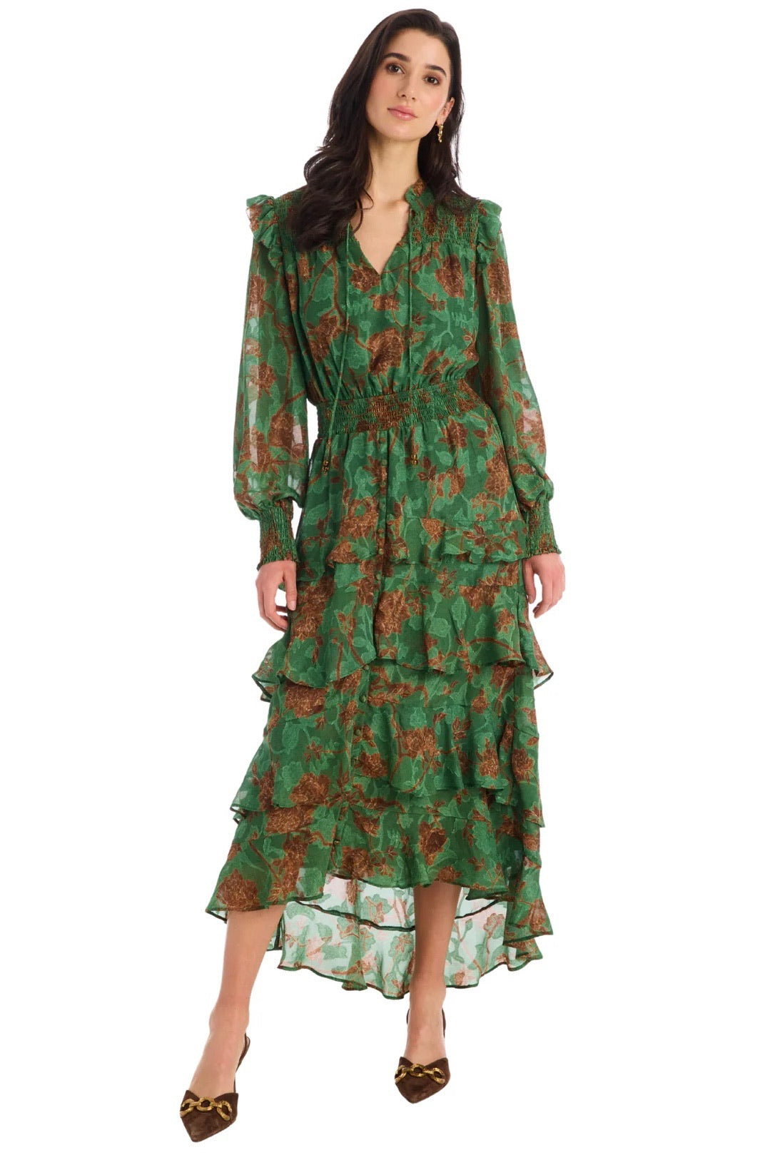 Joleen Dress Forest Florals