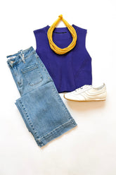 Mozart Crew Neck Sweater Violet