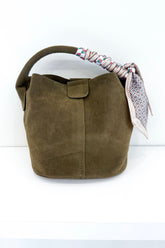 Suede Bucket Bag
