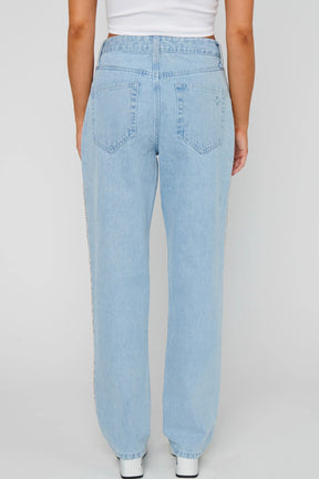 Icon Jeans Rhinestone Trim