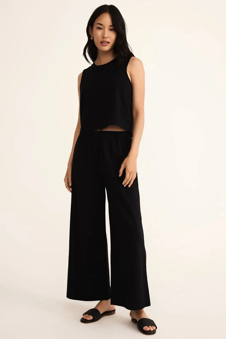 Sloane Jersey Tank Black