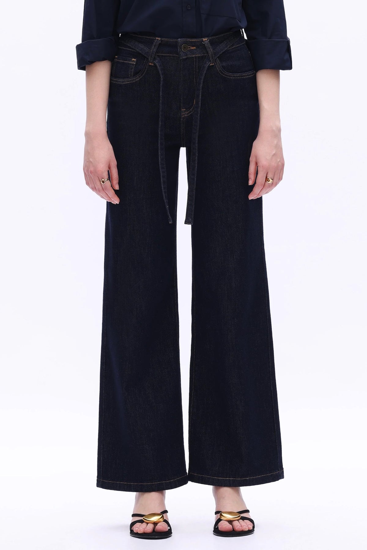 Mae High Rise Denim Dark Wash