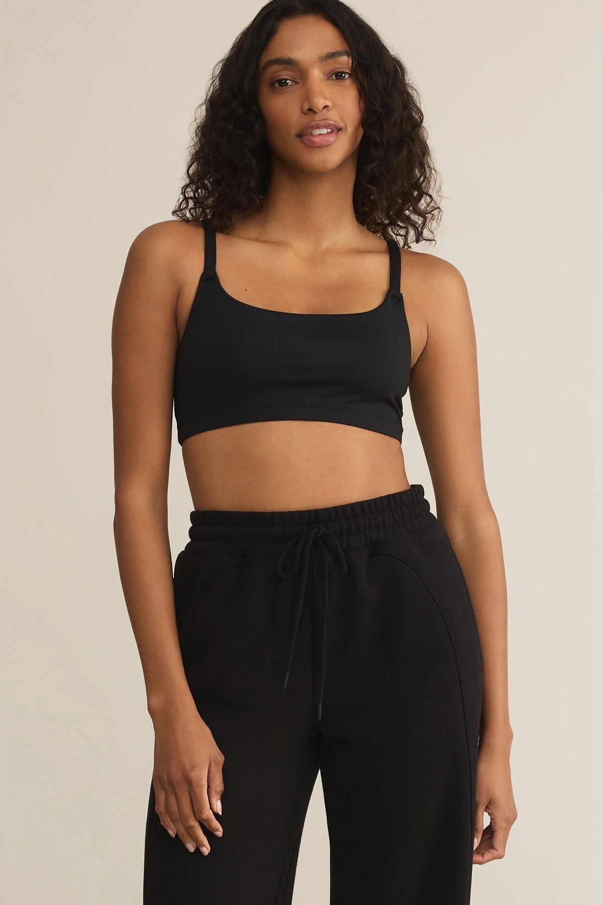 Luxe Smooth Jersey Bralette Black