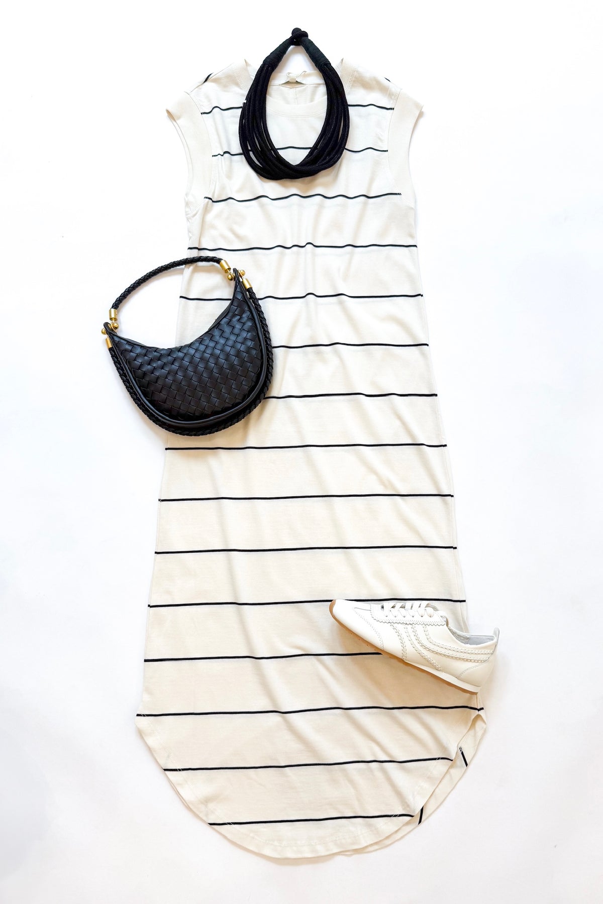 Calabasas Striped Midi Dress