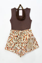 Double Knit Tank Coffee