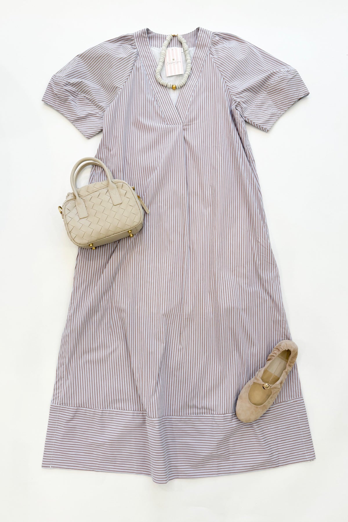 Kaylee Maxi Dress Blue Stripe