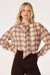 Mabry Top Brown Plaid