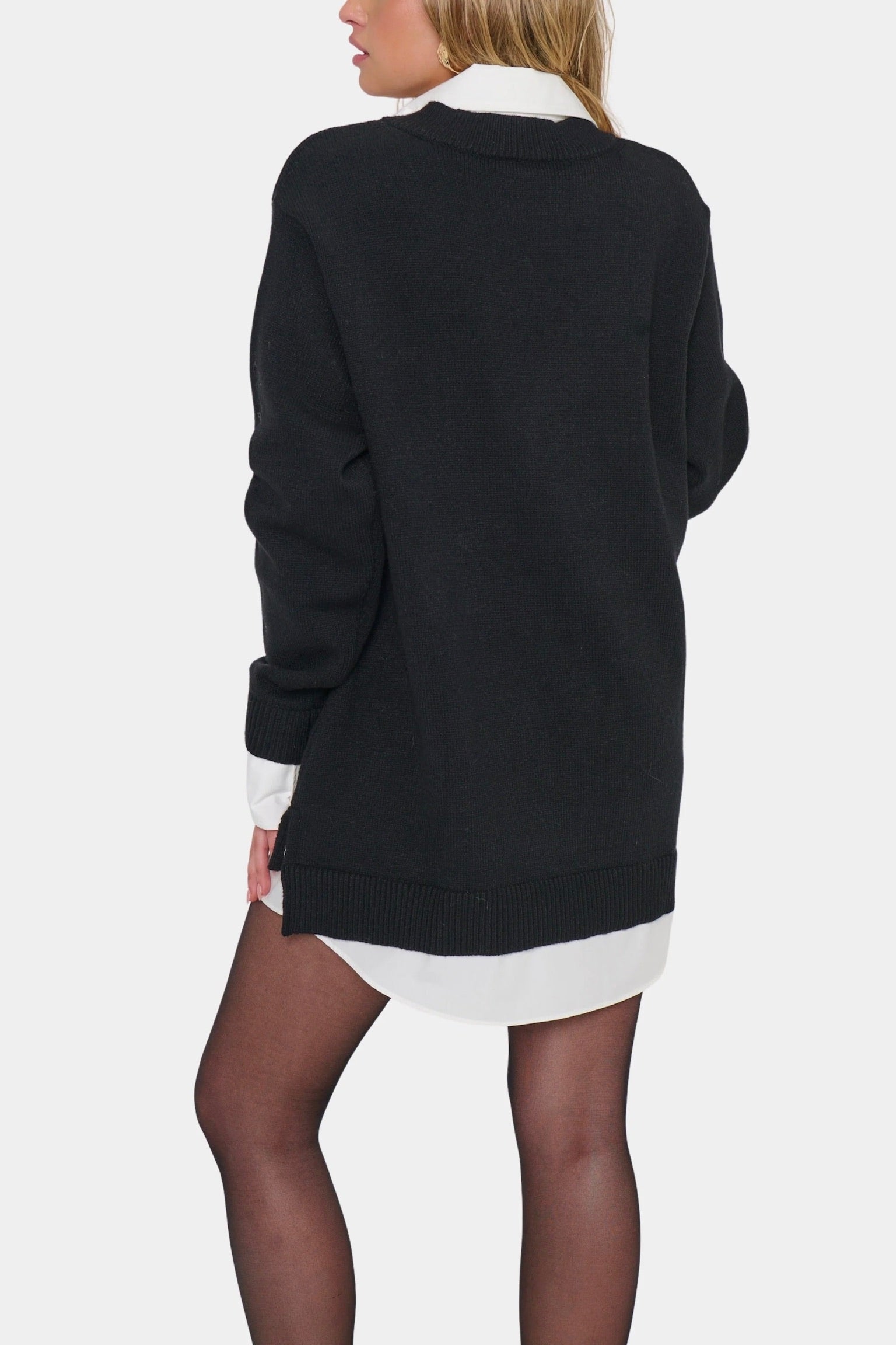 Lyle Collared Sweater Dress