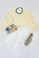 Oversized Boxy Sweater Lemon Icing
