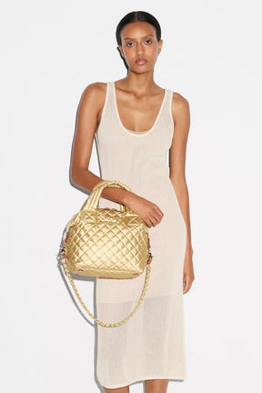 Small Sutton Deluxe Light Gold Pearl Metallic