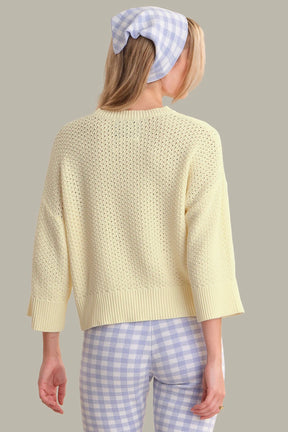 Oversized Boxy Sweater Lemon Icing