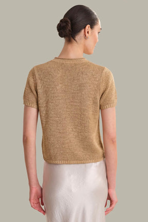 Rolled Edge Sweater Tee Chanterelle